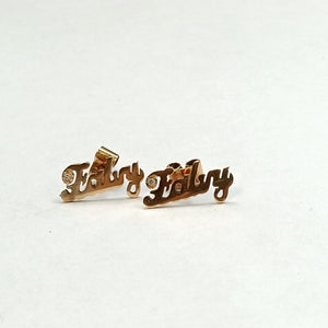 BROQUELES PAR ORO 14 K 1,20 GRMS (SEMINUEVO)