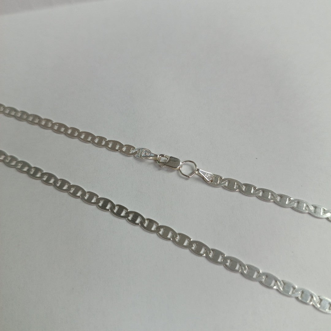 CADENA TEJIDO GUCHI PLATA .925 60 CM 8.9 GR (NUEVO)