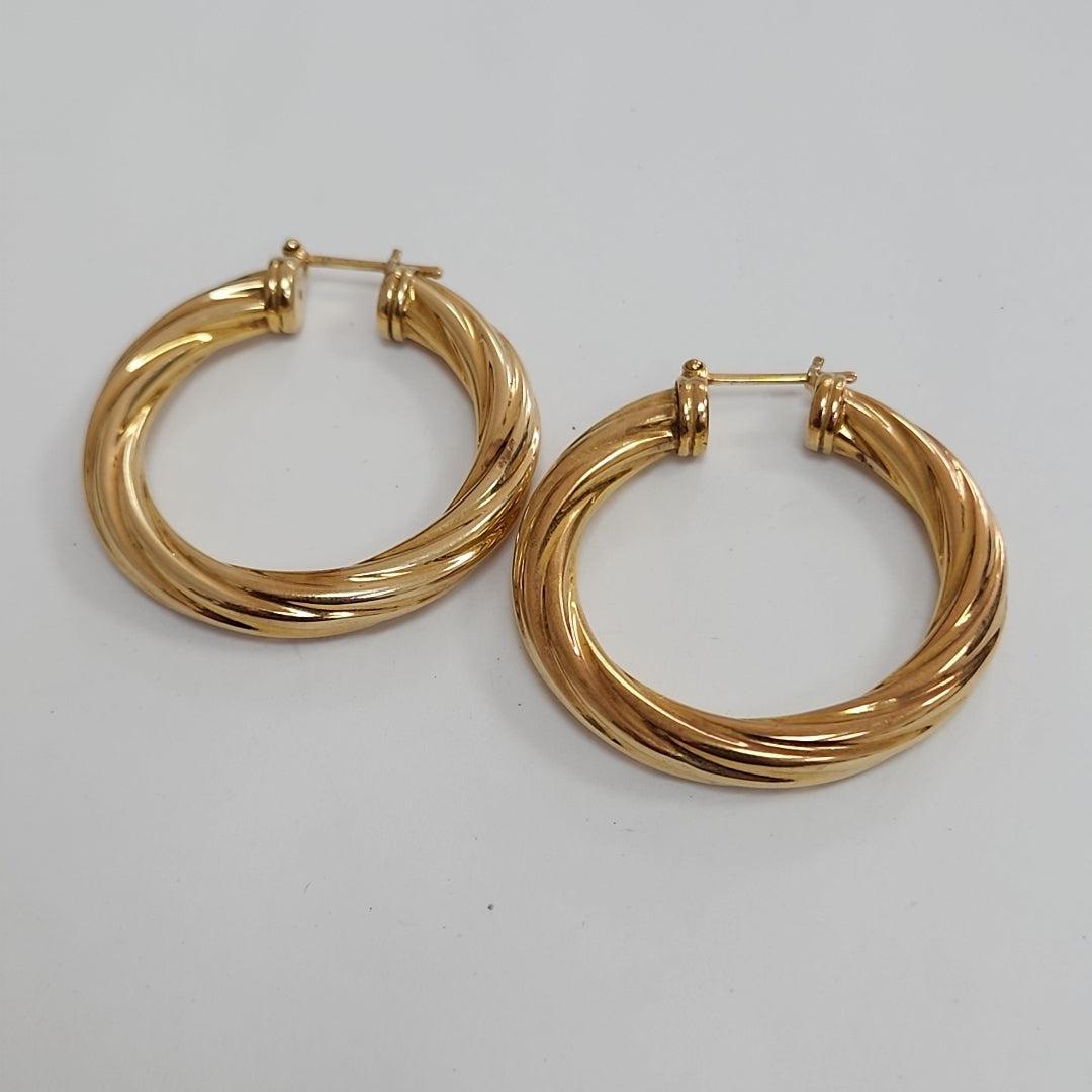 ARRACADAS PAR ORO 14 K 11.2 GRMS (SEMINUEVO)