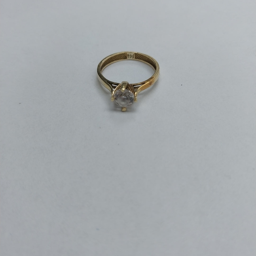 SOLITARIO ORO 14 K 1.8 GRMS (SEMINUEVO)
