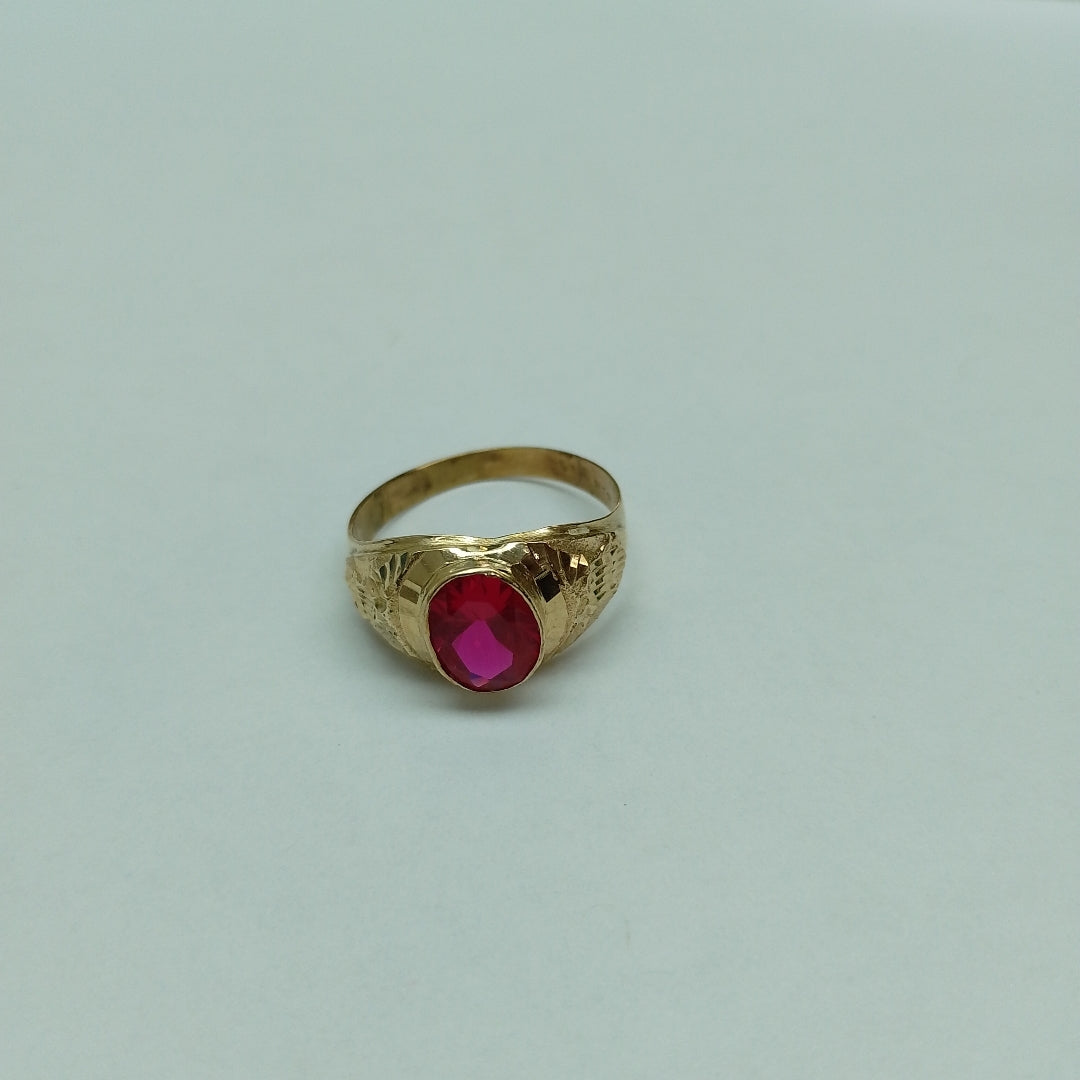 ANILLO DE GRADUACIÓN ORO 10 K 2.6 GRMS (SEMINUEVO)