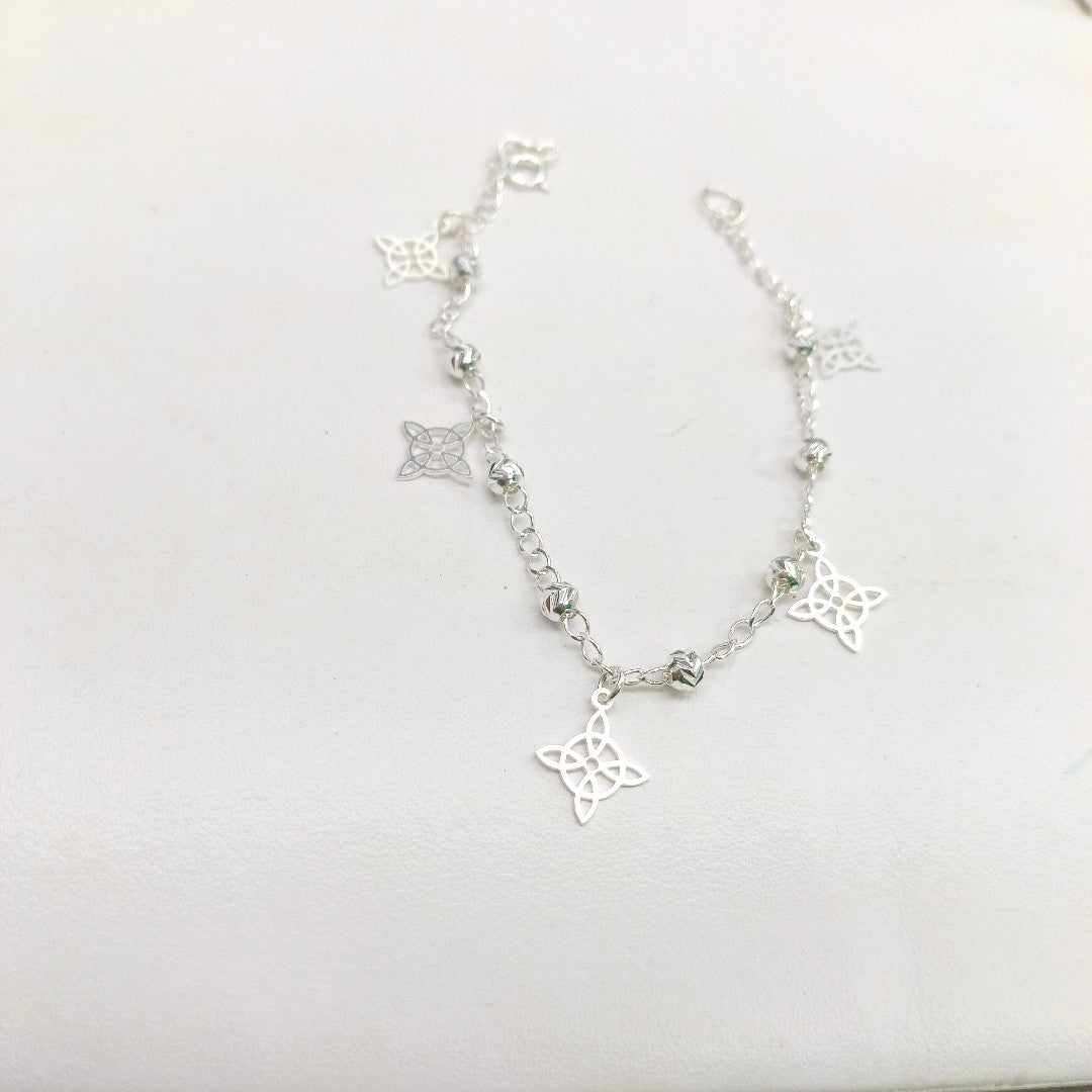 PULSERA TEJIDO ESPECIAL PLATA .925 18 CM 3.2 GR (NUEVO)