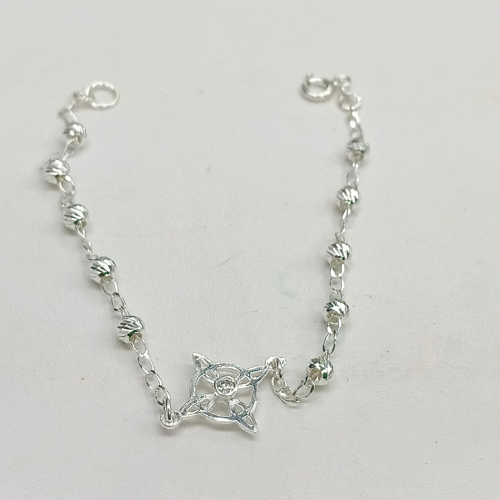PULSERA TEJIDO ESPECIAL PLATA .925 18 CM 2.9 GR (NUEVO)