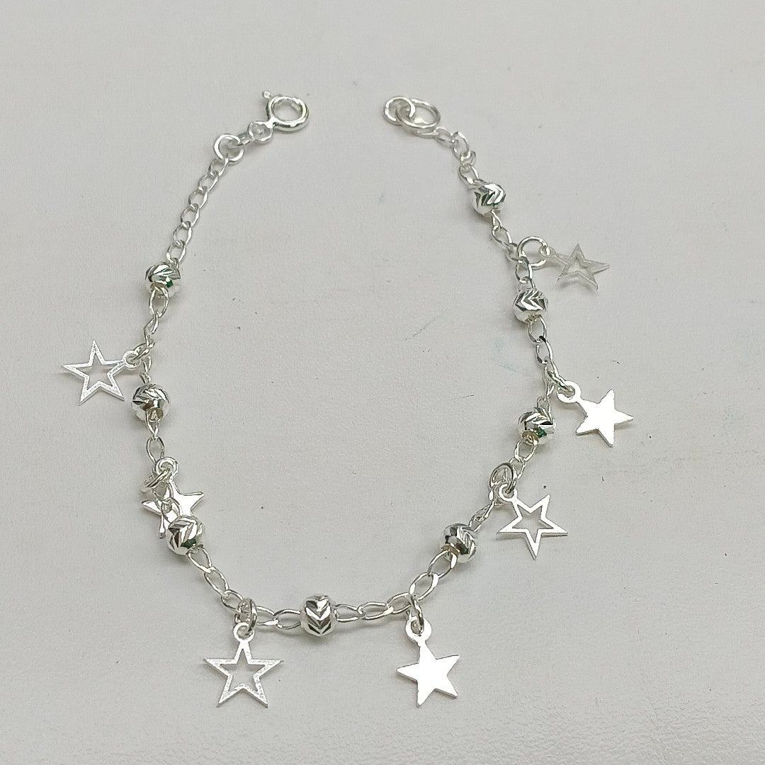 PULSERA TEJIDO ESPECIAL PLATA .925 18 CM 3.1 GR (NUEVO)