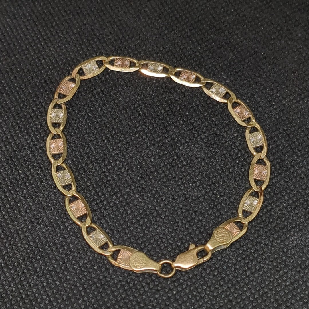 PULSERA ORO, ORO COMBINADO 8 K 7.2 GRMS (SEMINUEVO)