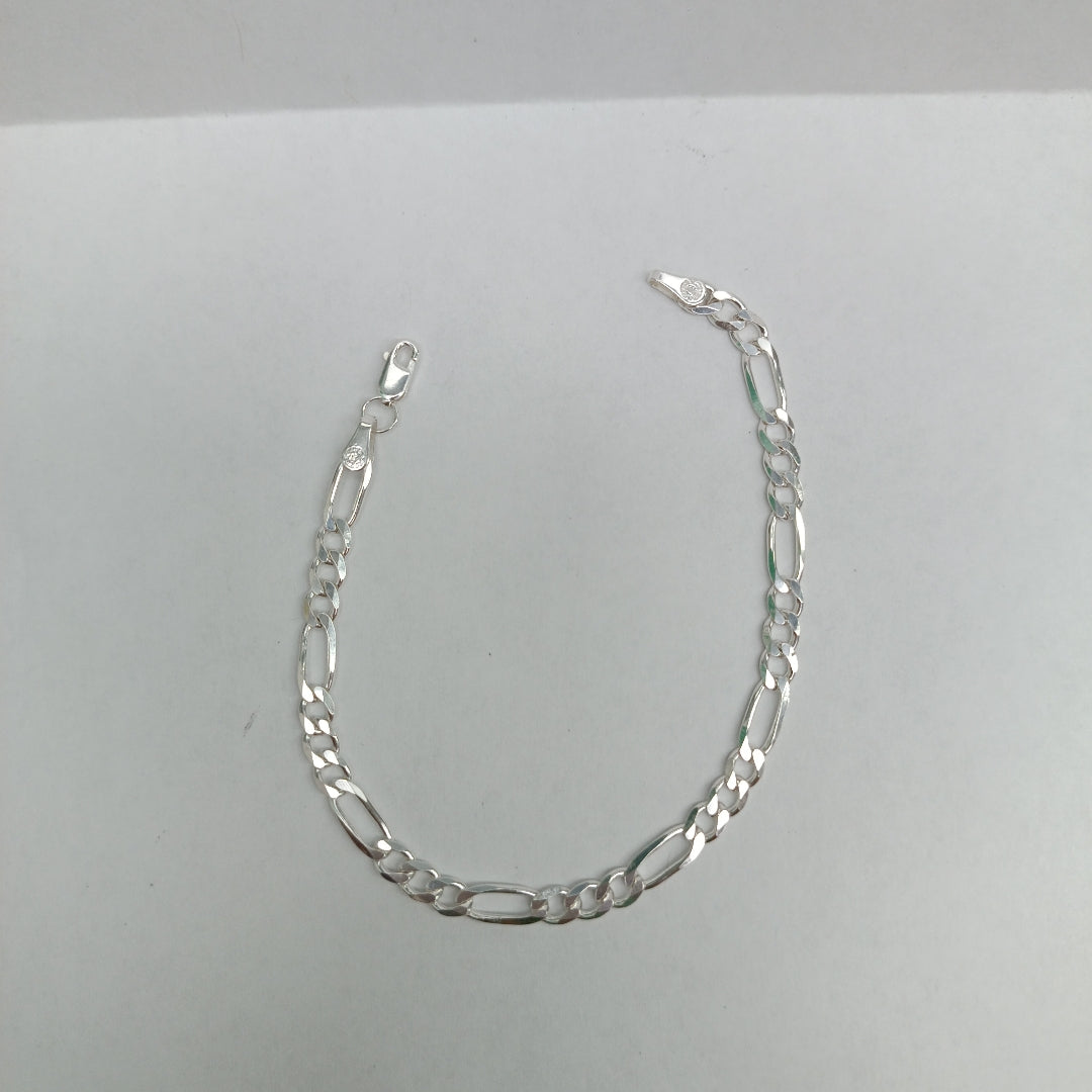 PULSERA TEJIDO 3X1 PLATA .925 18 CM 6.2 GR (NUEVO)