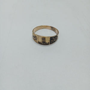ANILLO DE GRADUACIÓN ORO 8 K 2,00 GRMS (SEMINUEVO)
