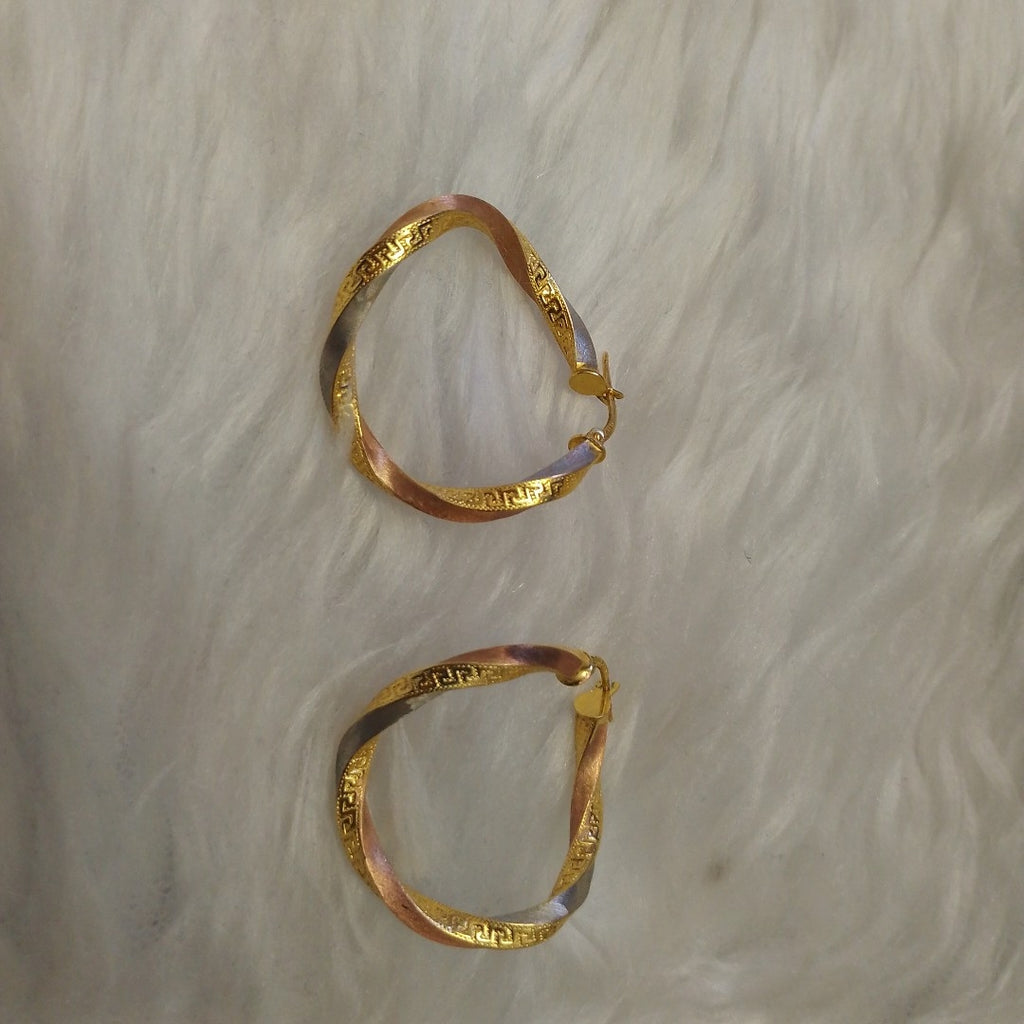 ARRACADAS PAR ORO 10 K 3 GRMS (SEMINUEVO)