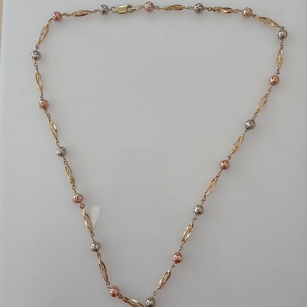 CADENA ORO COMBINADO 14 K 17,60 GRMS (SEMINUEVO)