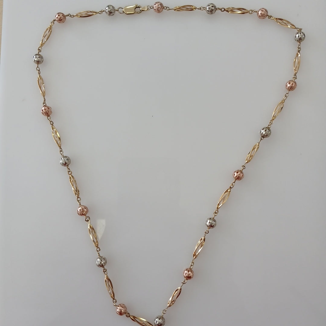 CADENA ORO COMBINADO 14 K 17,60 GRMS (SEMINUEVO)