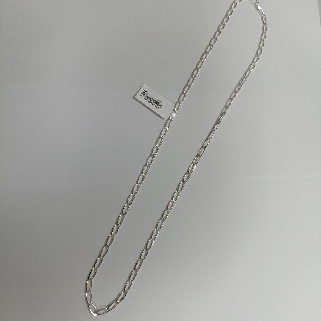 CADENA TEJIDO ESLABONES PLATA .925 60 CM 10.8 GR (NUEVO)
