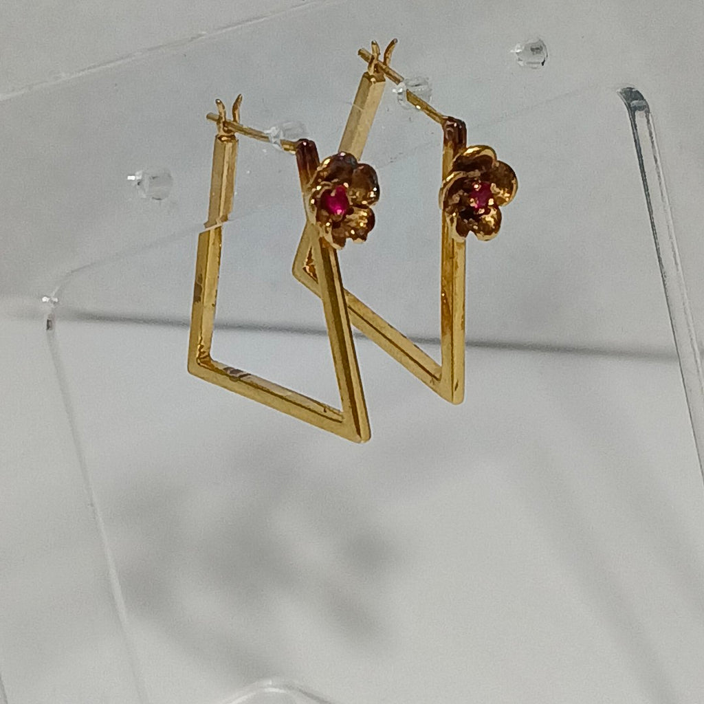 ARRACADAS PAR ORO 14 K 5,80 GRMS (SEMINUEVO)