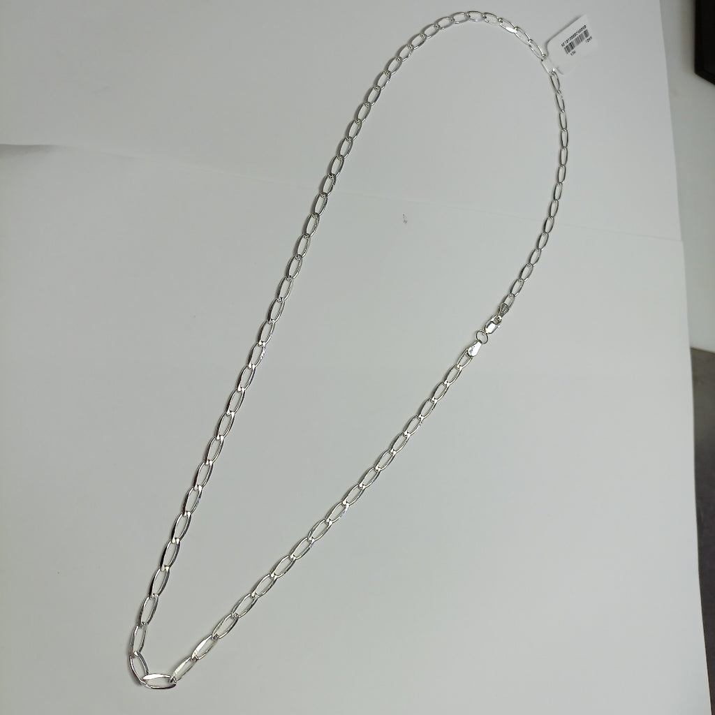 CADENA TEJIDO ESLABONES PLATA .925 60 CM 10.7 GR (NUEVO)