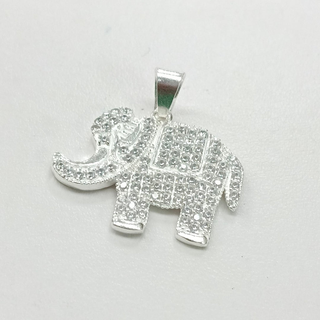 DIJE ELEFANTE C/CIRCONIAS PLATA .925 5.2 GR (NUEVO)