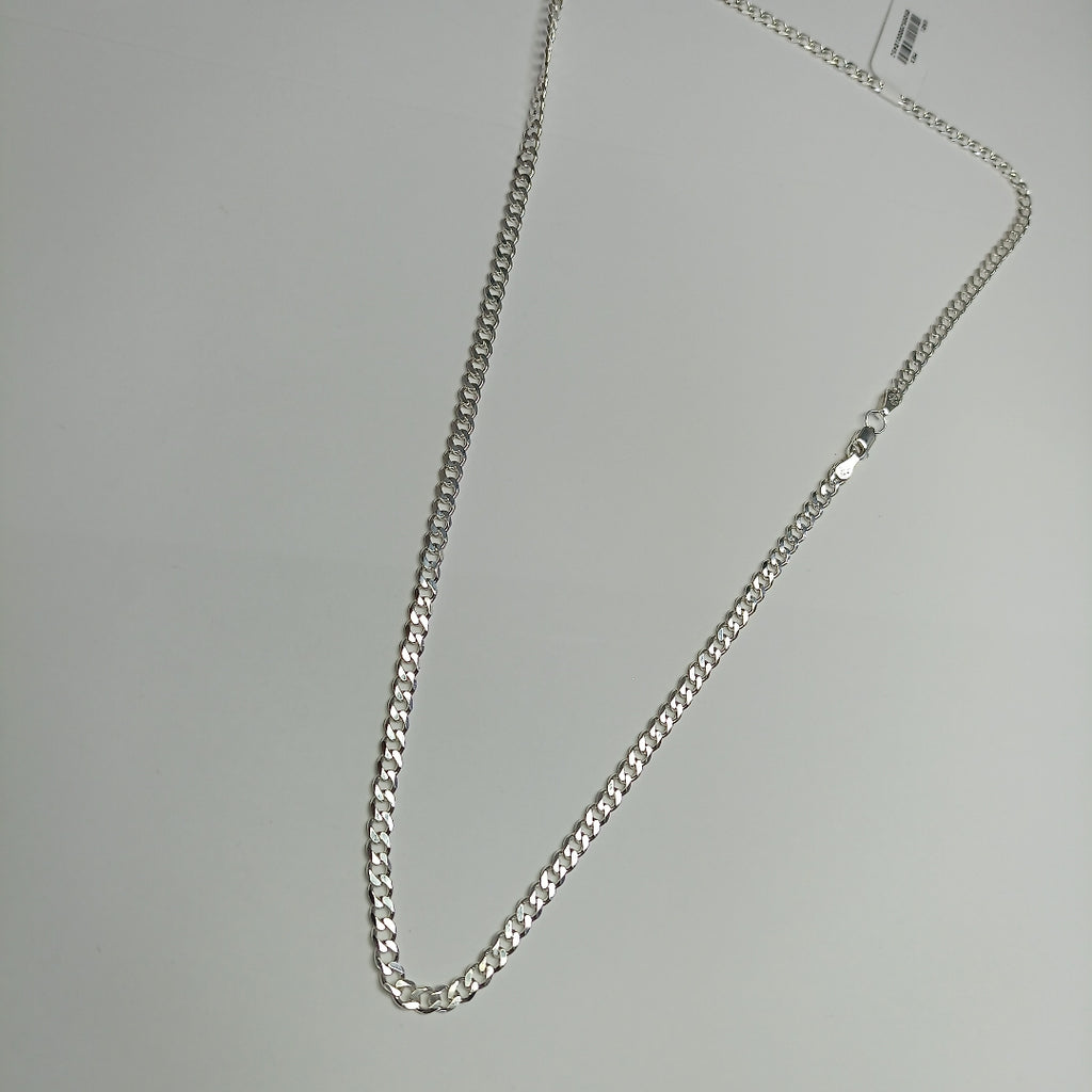 CADENA TEJIDO BARBADO PLATA .925 60 CM 13.6 GR (NUEVO)