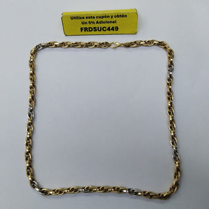 CADENA ORO, ORO BLANCO 18 K 22.4 GRMS (SEMINUEVO)