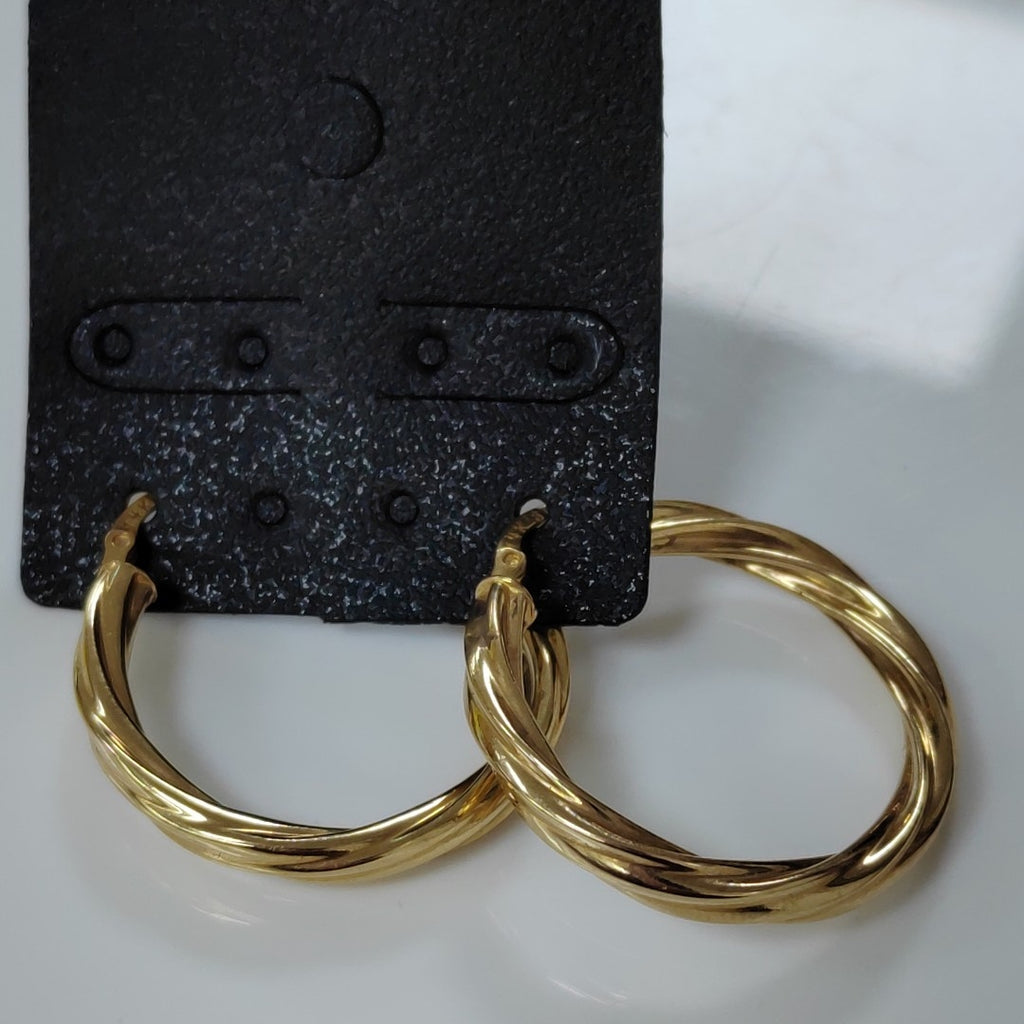 ARRACADAS PAR ORO 14 K 3,00 GRMS (SEMINUEVO)