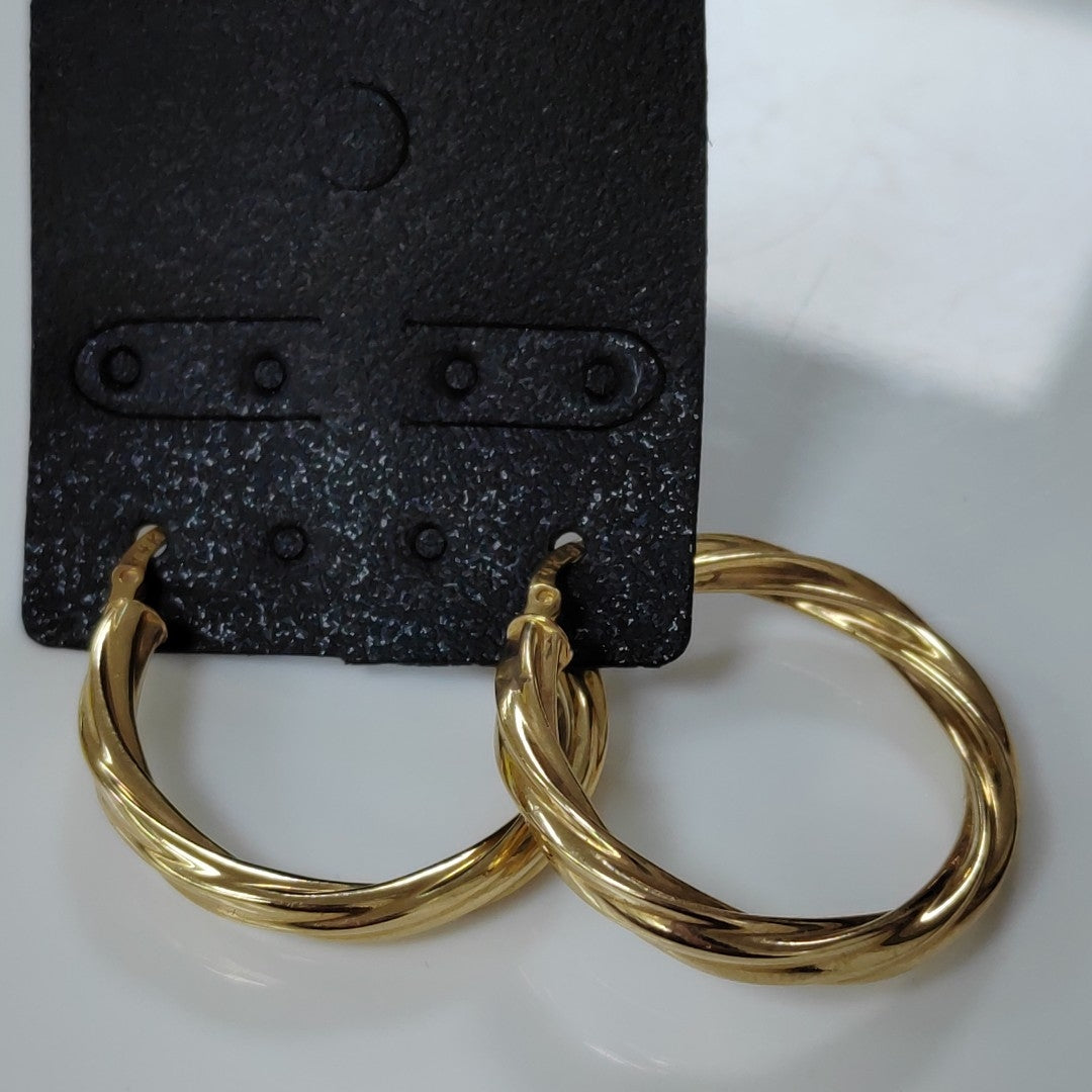 ARRACADAS PAR ORO 14 K 3,00 GRMS (SEMINUEVO)