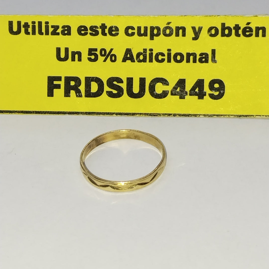 ARGOLLA ORO 14 K 0.7 GRMS (SEMINUEVO)