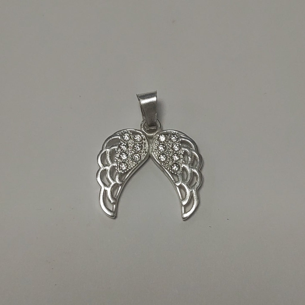 DIJE ALAS C/CIRCONIAS PLATA .925 2.2 GR (NUEVO)