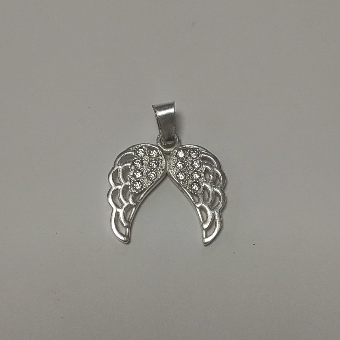 DIJE ALAS C/CIRCONIAS PLATA .925 2.2 GR (NUEVO)