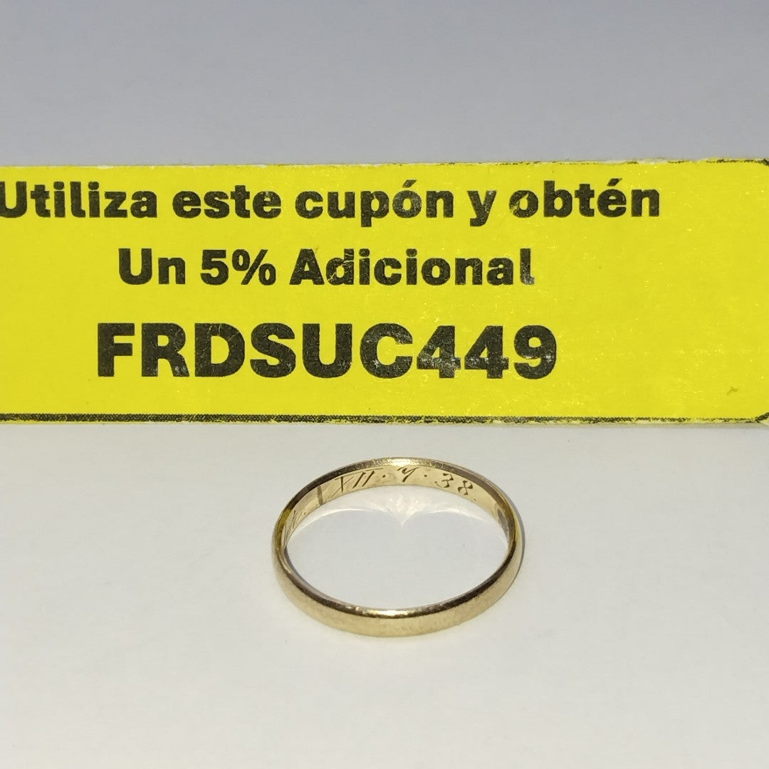 ARGOLLA ORO 14 K 1,20 GRMS (SEMINUEVO)