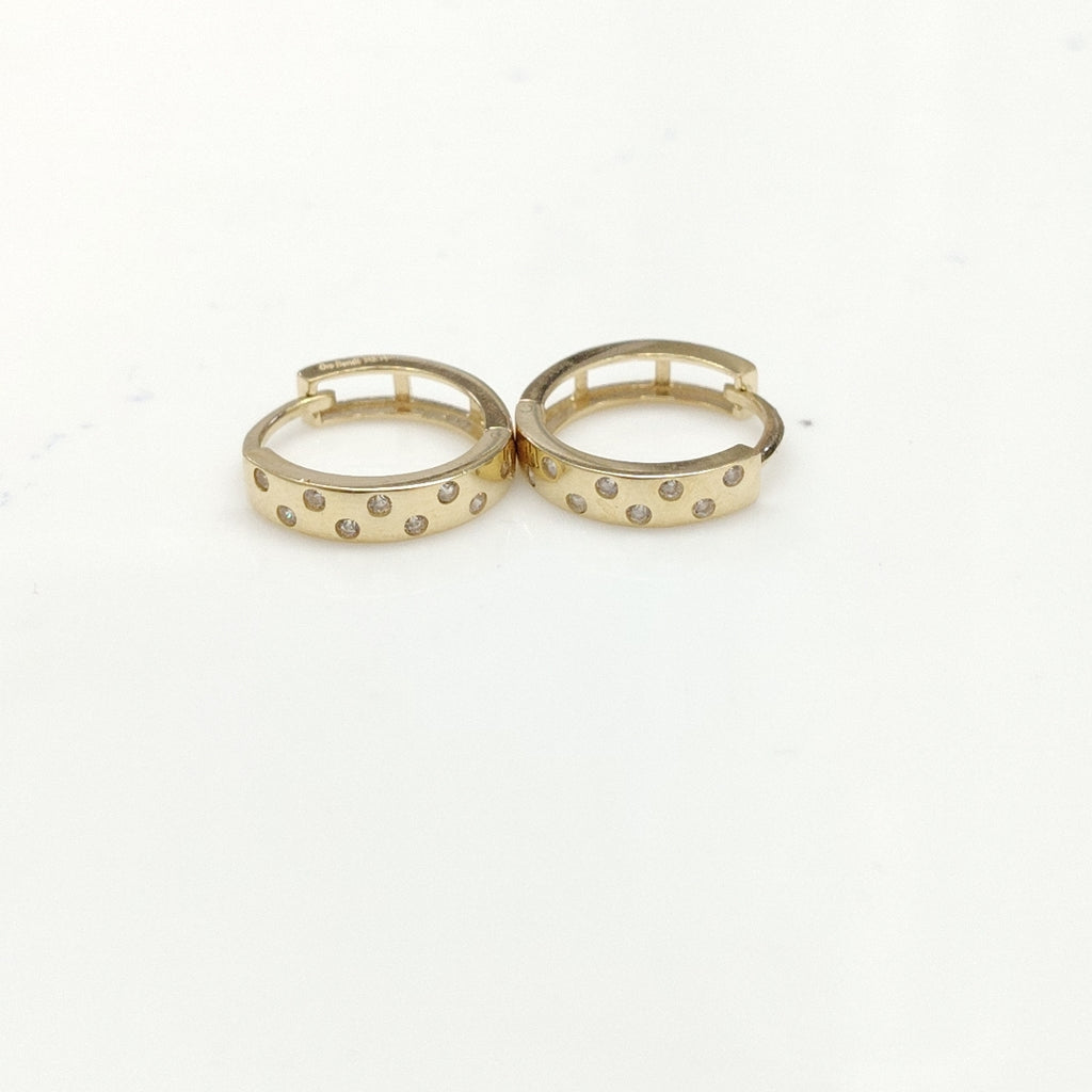 ARRACADAS PAR ORO 14 K 1.6 GRMS (SEMINUEVO)