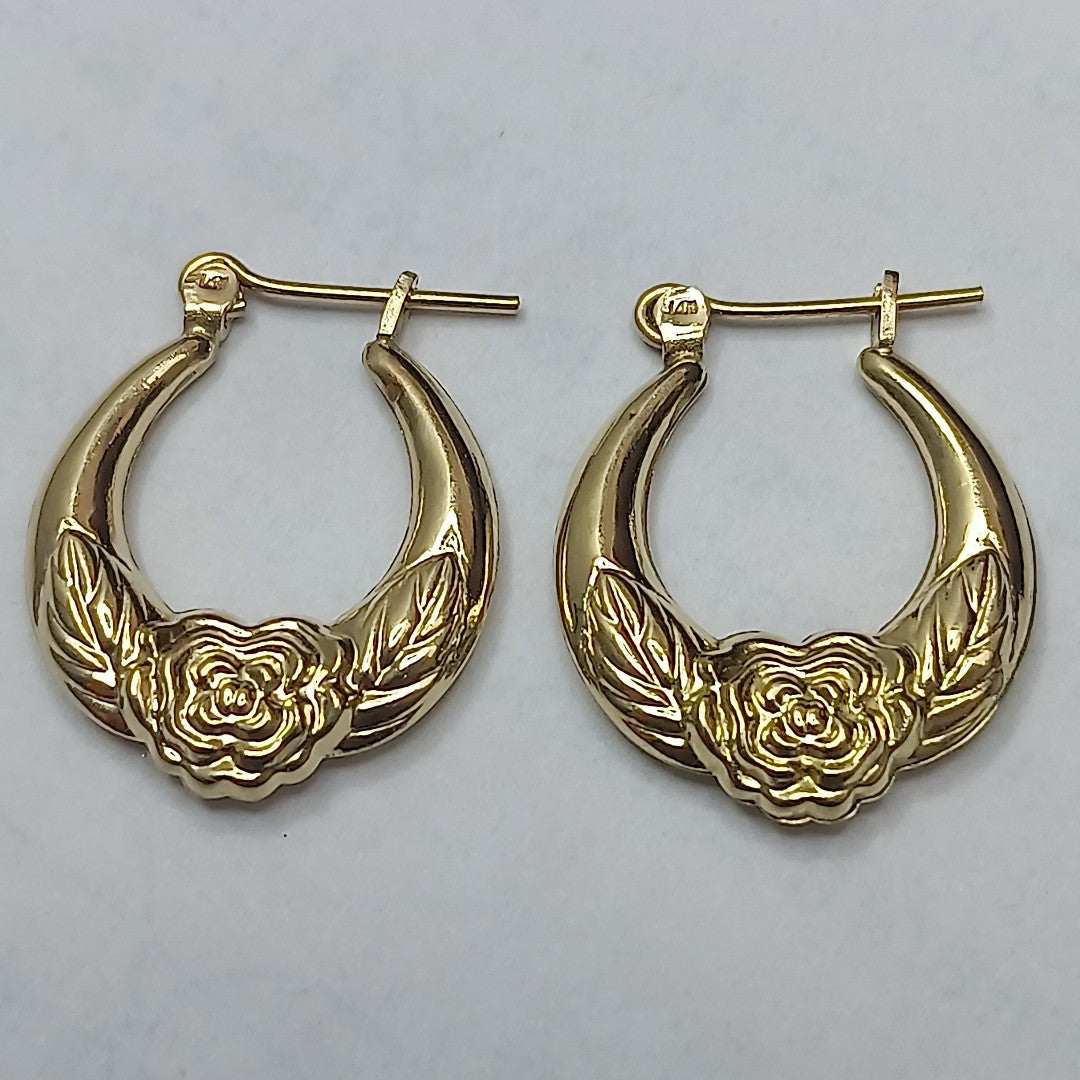 ARRACADAS PAR ORO 14 K 1.6 GRMS (SEMINUEVO)