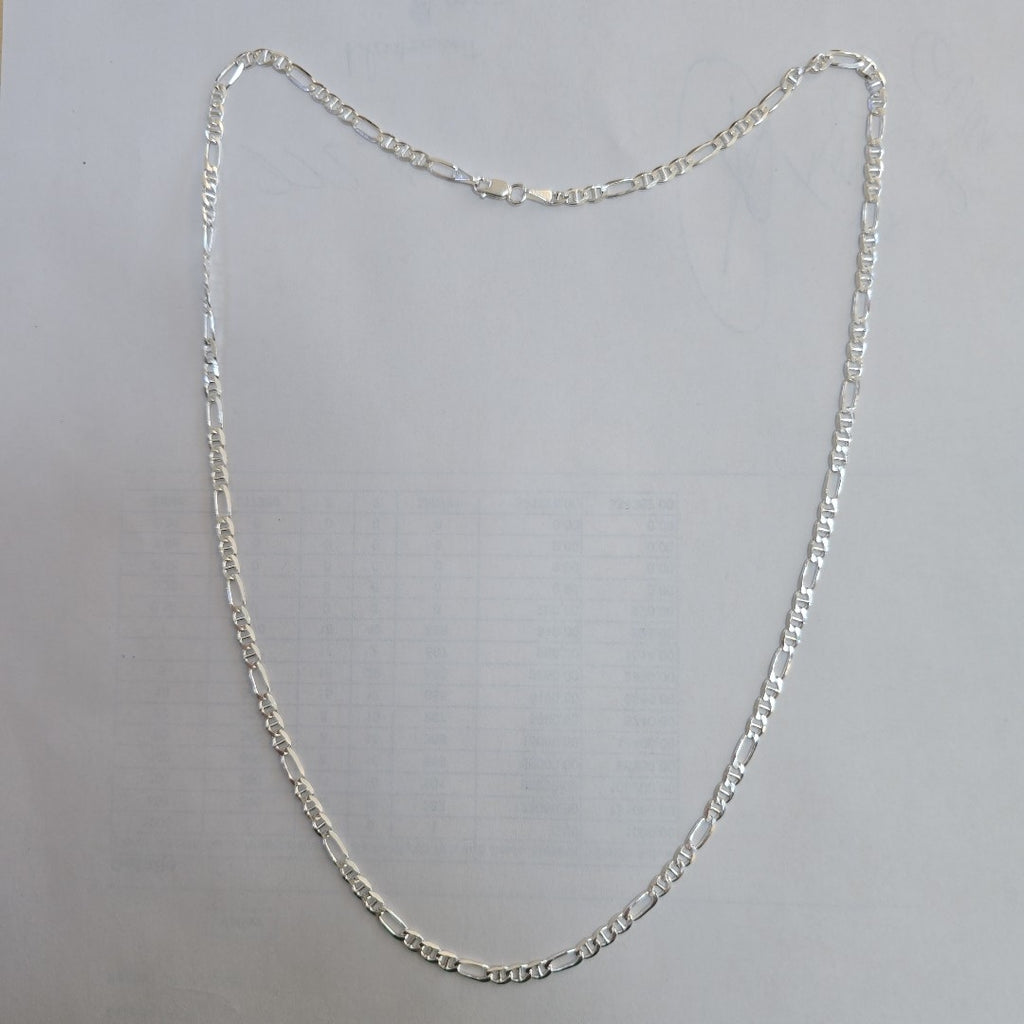 CADENA TEJIDO MARINERO PLATA .925 55 CM 7.6 GR (NUEVO)