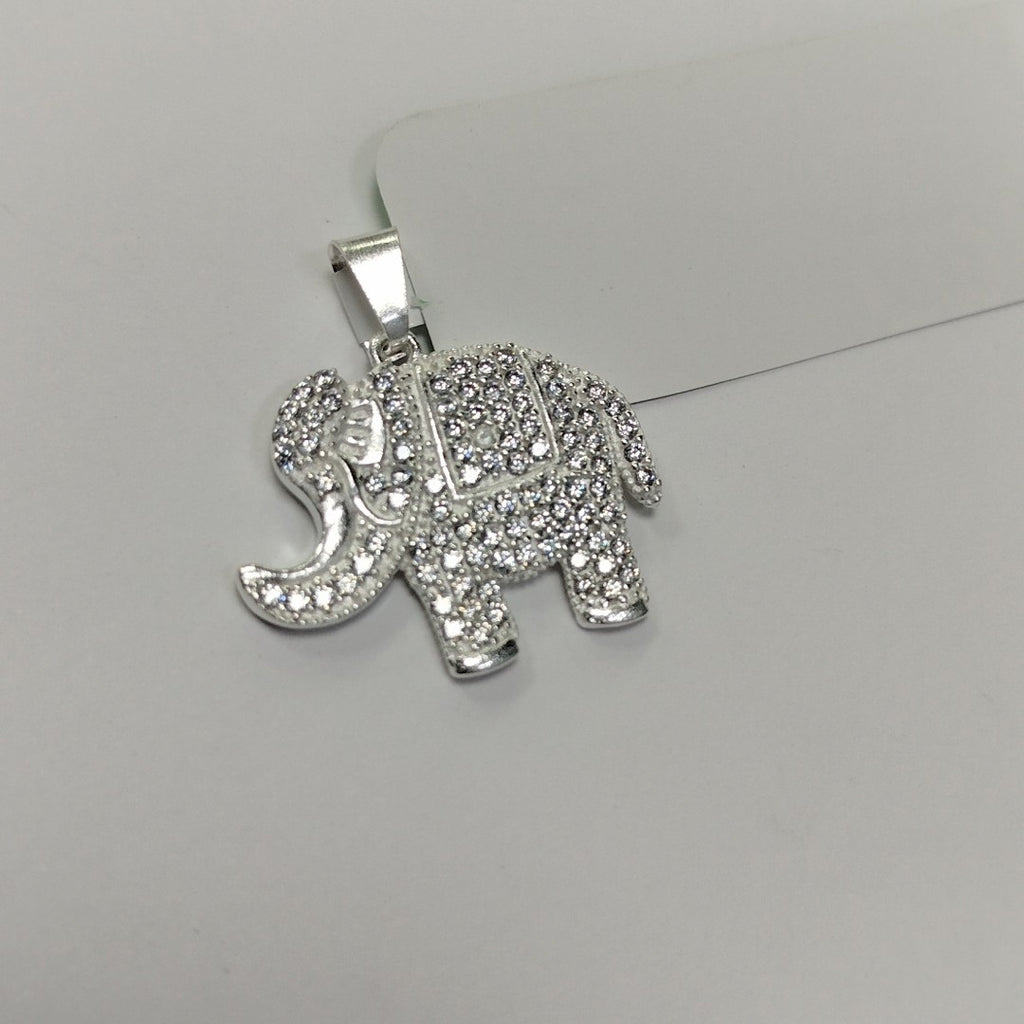 DIJE ELEFANTE C/CIRCONIAS PLATA .925 5.3 GR (NUEVO)