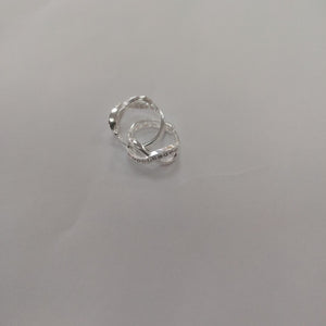 HUGGIES INFINITO CIRCONIAS PLATA .925 2.4 GR (NUEVO)