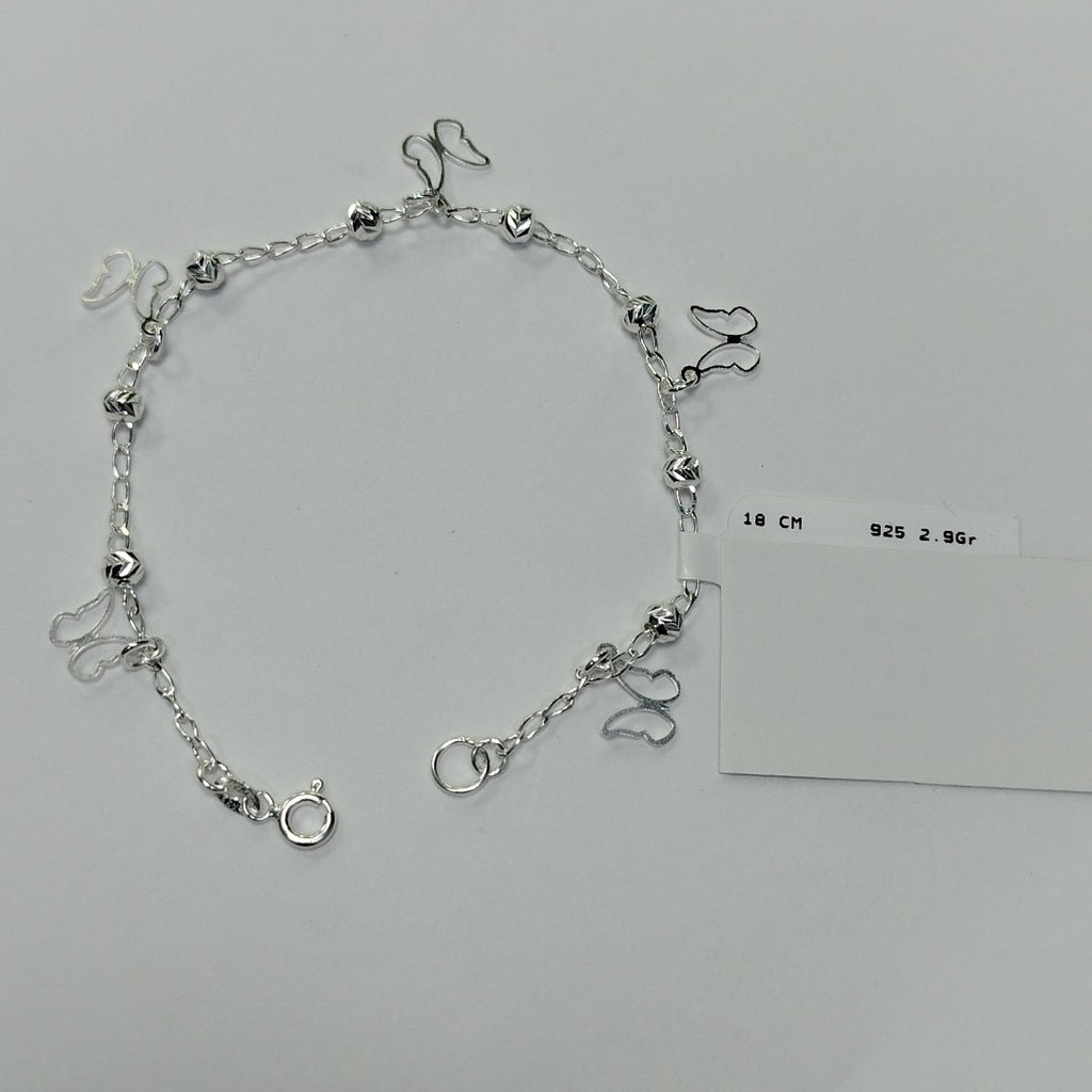 PULSERA TEJIDO ESPECIAL PLATA .925 18 CM 2.9 GR (NUEVO)