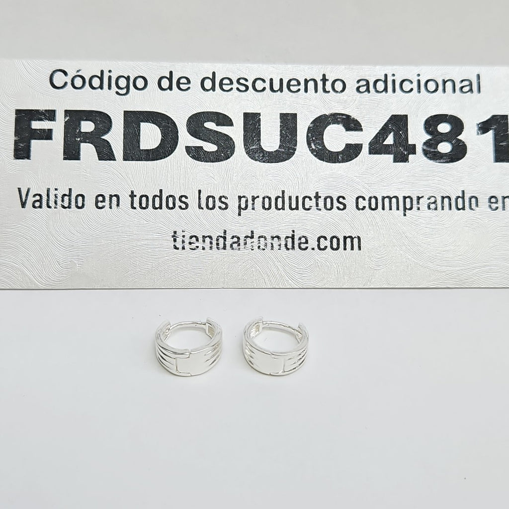 ARRACADAS PLATA .925 2.9 GR (NUEVO)