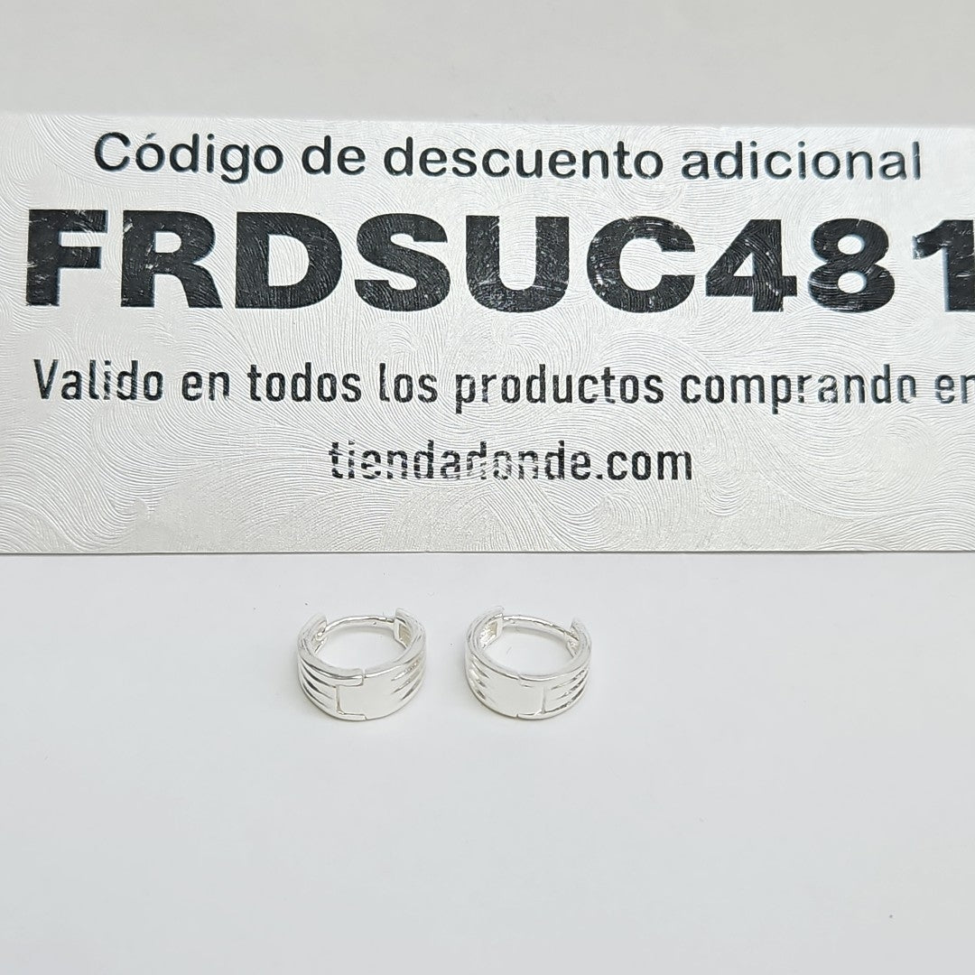 ARRACADAS PLATA .925 2.9 GR (NUEVO)