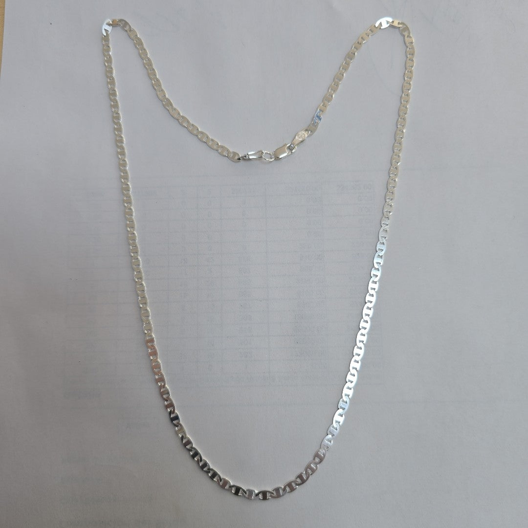 CADENA TEJIDO GUCHI PLATA .925 55 CM 9.1 GR (NUEVO)