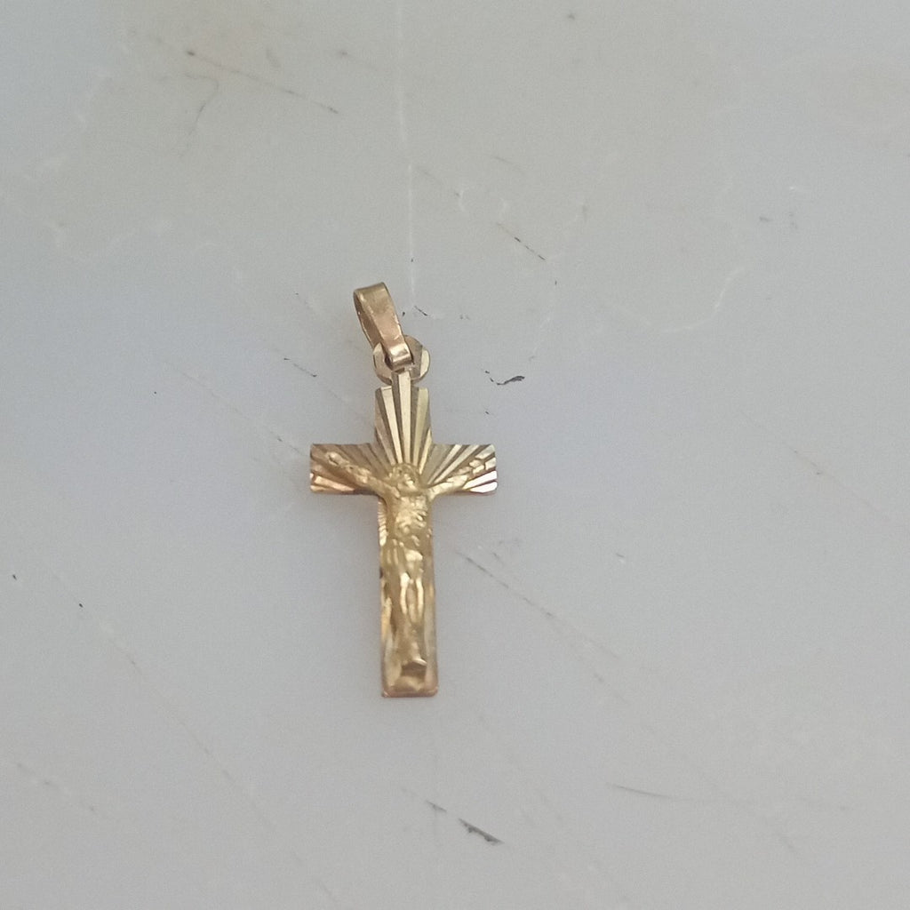 CRISTO, DIJE ORO 14 K 0.9 GRMS (SEMINUEVO)