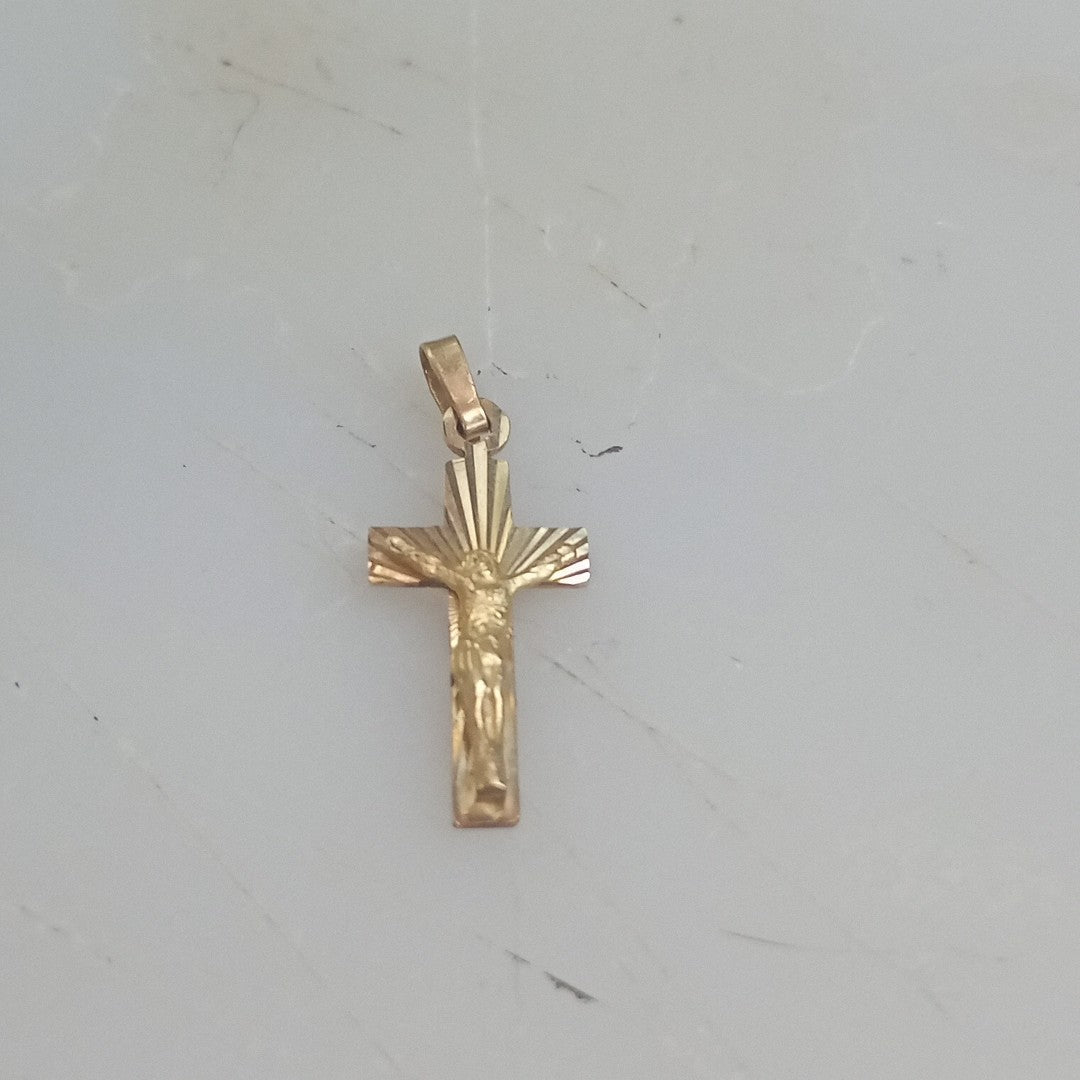 CRISTO, DIJE ORO 14 K 0.9 GRMS (SEMINUEVO)