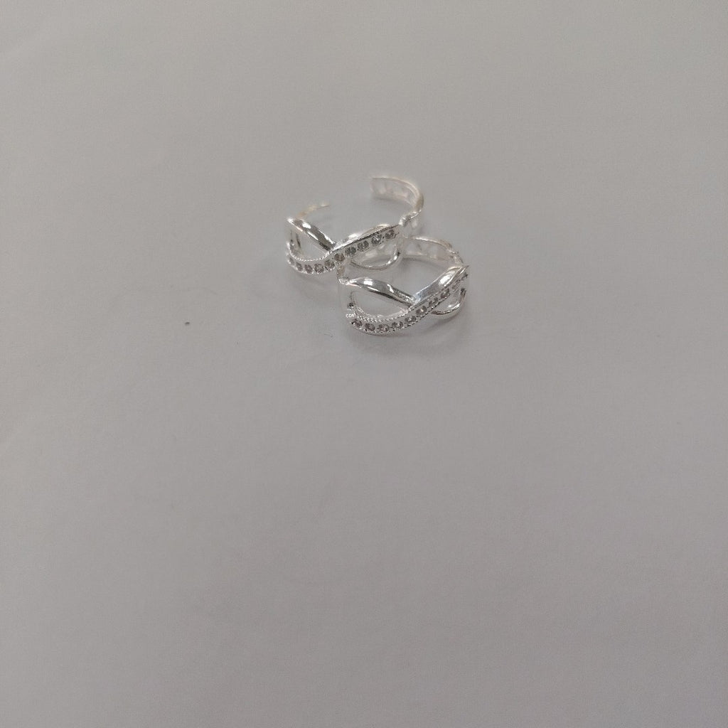 HUGGIES INFINITO CIRCONIAS PLATA .925 2.5 GR (NUEVO)