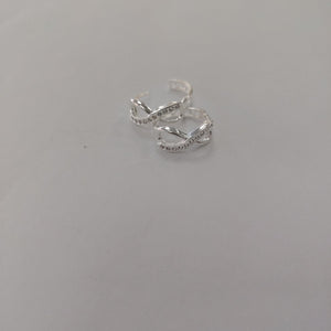 HUGGIES INFINITO CIRCONIAS PLATA .925 2.5 GR (NUEVO)