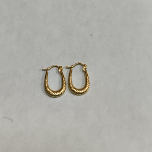ARETES PAR ORO 14 K 1,90 GRMS (SEMINUEVO)