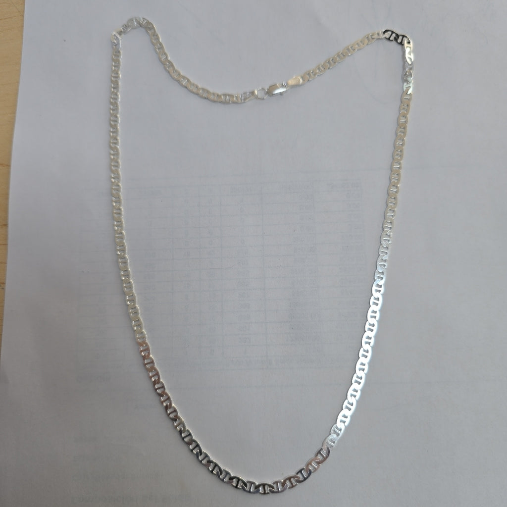 CADENA TEJIDO GUCHI PLATA .925 55 CM 12.8 GR (NUEVO)