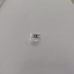 HUGGIES C/CIRCONIAS PLATA .925 2.7 GR (NUEVO)