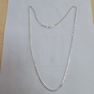 CADENA TEJIDO BARBADO PLATA .925 60 CM 13.8 GR (NUEVO)