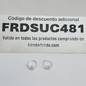 ARRACADAS C/CIRCONIAS PLATA .925 1.9 GR (NUEVO)