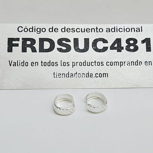HUGGIES GRECAS PLATA .925 3.7 GR (NUEVO)