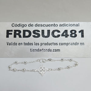 PULSERA TEJIDO ESPECIAL PLATA .925 18 CM 2.8 GR (NUEVO)