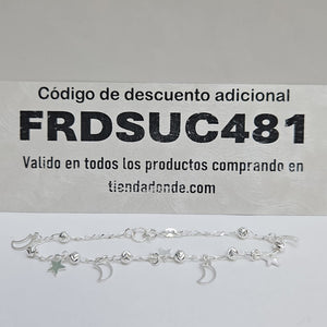 PULSERA TEJIDO TEJIDO ESPECIAL PLATA .925 18 CM 3.1 GR (NUEVO)