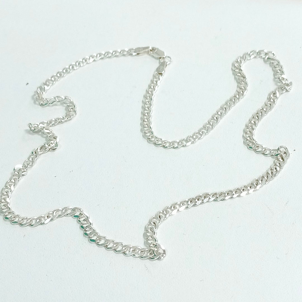 CADENA TEJIDO BARBADO PLATA .925 55 CM 12.5 GR (NUEVO)