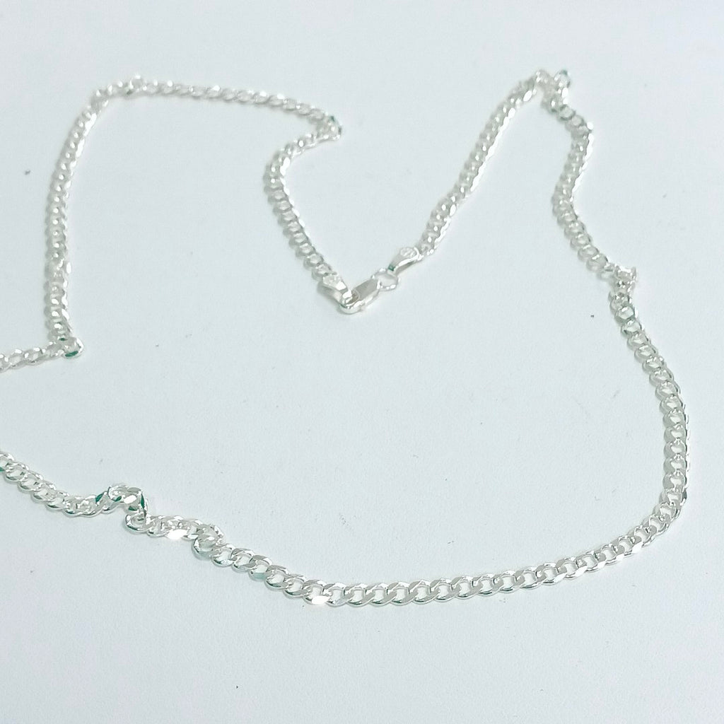 CADENA TEJIDO BARBADO PLATA .925 60 CM 12.9 GR (NUEVO)