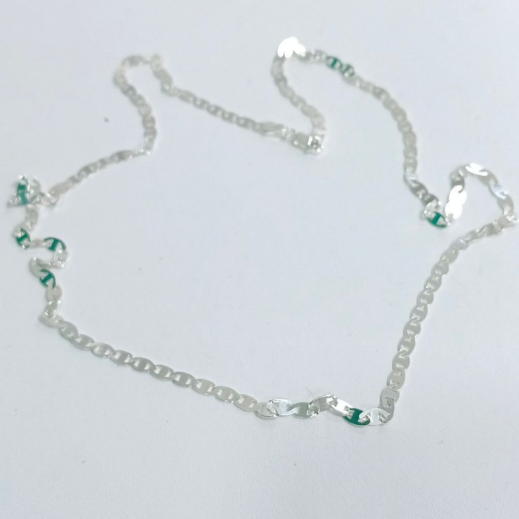 CADENA TEJIDO GUCHI PLATA .925 60 CM 8.9 GR (NUEVO)